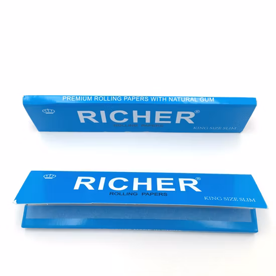 Paquet personnalisé de papier à rouler Ricer Papersmoking 13GSM