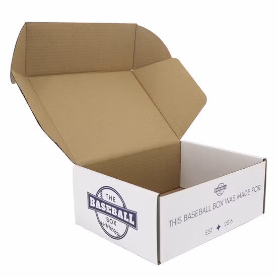 Papier en carton ondulé couleur imprimé personnalisé Vêtements Vin Cosmétique Envoi postal Livraison Expédition Produit Emballage cadeau pliable Emballage Boîte à chaussures en carton
